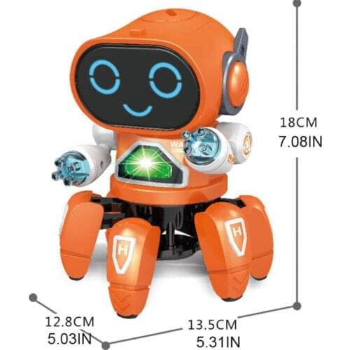 Elecronic Robot Toy Smart Space Walking Dancing Robot Singing Music Robot White/Pink/ Orange/ Blue Dancing Walking