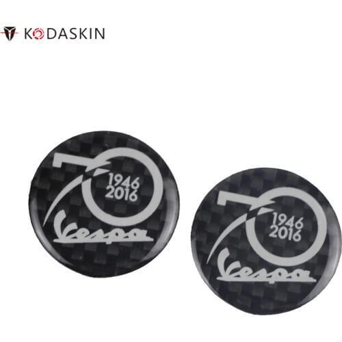 KODASKIN Motorcycle Logos Emblems Decals Tank Pad Stickers for Piaggio Vespa 70th Anniversary