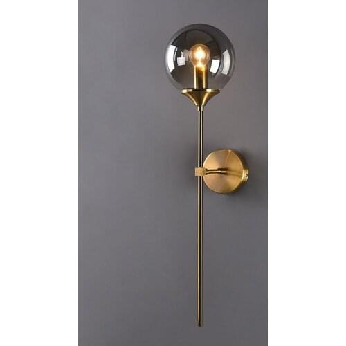 Nordic Creative Magic Bean Ball Wall Lamp LED Light Dining Room Bedroom Bedside Aisle Exhibition Hall Decorative Glass Wall Lamp