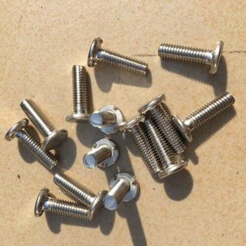 M6 M8 M10 Three-point Welding Screw Stud Spot welding Bolts stainless steel Screws 10-30mm Length