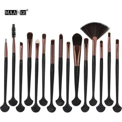 MAANGE New Makeup Brush Profissional 2Pcs-15pcs Foundation Make Up Brush Set Eye Eyebrow Concealer Brushes Tools Kit Free