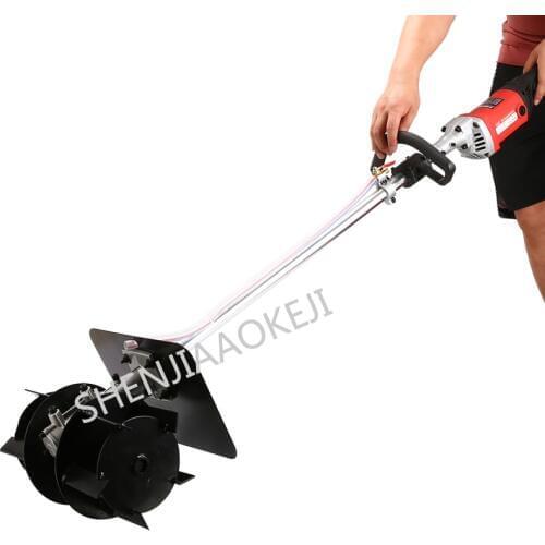 Multifunctional mixer 1580W Home construction cement electric mixer Hand push feed mortar concrete mixer 220V 600-3000r/min