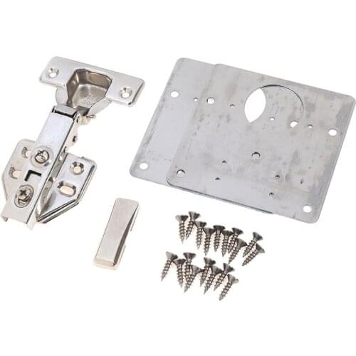 Multi-size Hinge Repair Plate for Cabinet Furniture Stainless Steel Accessory