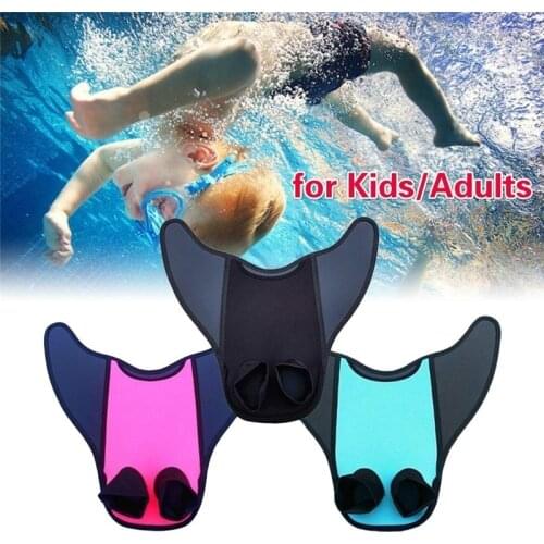 Newest Mono Fins Flippers Swimming Tool Kids/Adults Mermaid Tail Swim Monofins Webbed Feet Swimming Fins