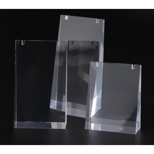 3pcs/Set Clear Acrylic Necklace Display Stand Rack Jewelry Holder Organizer