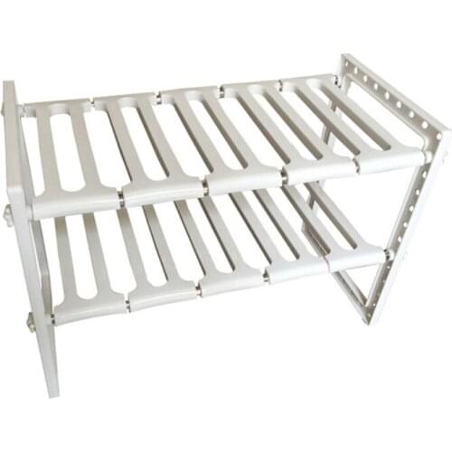 Adjustable 2 Tier Under Sink Shelf Kitchen Storage Organize Rack Holder Expandable Simple Trending Storage Organizer for Home