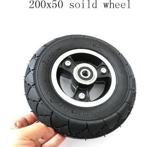 Electric Scooter Tyre With Wheel Hub 8" Scooter 200x50 Tyre solid tire Inflation Electric Vehicle Aluminium Alloy Wheel Pneumati