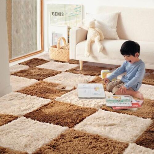Stitching Floor Mat Foam Puzzle Floor Mats Absorbent Mats Bedroom Full Of Suede Tatami Floor Mats