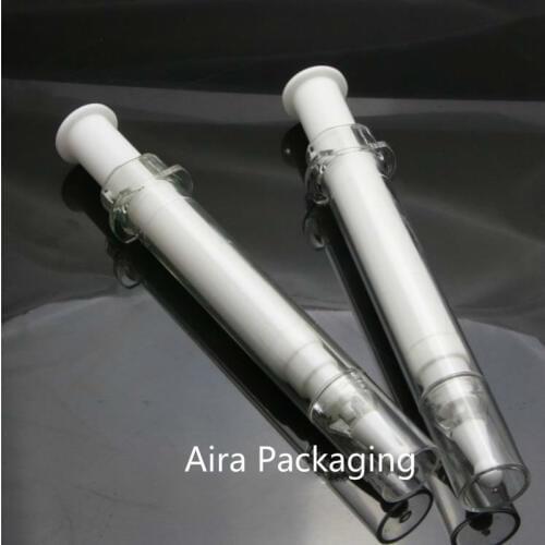 20ML 50pcs/lot Airless Empty Cosmetic Eye Cream Storage Bottle Elegant DIY Plastic Top Quality Essence Syringe Makeup Tool