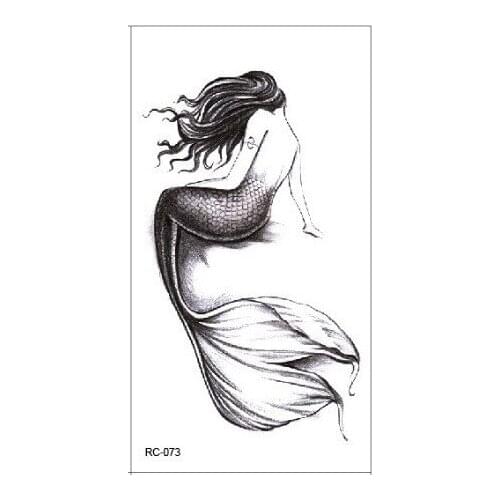 Waterproof Temporary Tattoo Sticker Mermaid tatto stickers flash tatoo fake tattoos for women girl