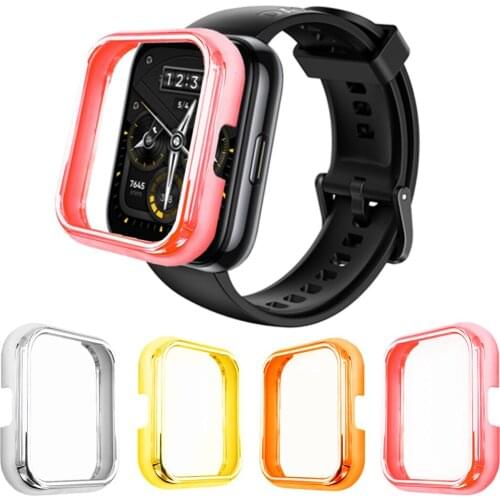 PC Protector Case Cover For Realme Watch 2 Bumper Smartwatch Shell Hard Plating Protective Sleeve For Realme Watch2 Accessories
