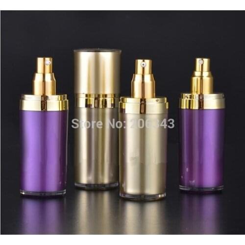 80ML Gold acrylic cone-shape pump lotion bottle,cosmetic container,press pump bottle ,Cosmetic bottle Cosmetic Packaging