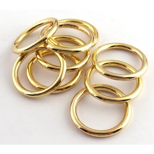 24mm Gold O Rings Metal O Loops Zinc Alloy Strap Buckle Ring DIY Accessories Jewelry Making Purse Handbag Clasp Making Hardware