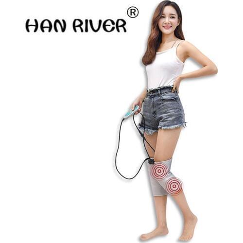 Health Care 1 Pair Vibrate massage to heat knee Pads moxibustion Hot compress Therapy Arthritis Rheumatism 220V 40W Adjustable