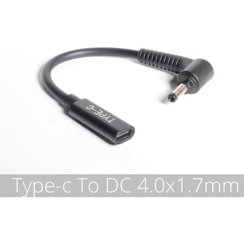 Laptop Dc Power Adapter Converter for Lenovo YOGA 510 710 MIIX5 7000 Air 12 13 ideapad 320 USB Type C Female to 4.0*1.7 Charger