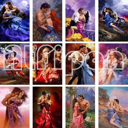 5D DIY Diamond Painting Lover Couple Cross Stitch Embroidery Mosaic Handmade Full Square Round Drill Home Wall Decor Craft Gift