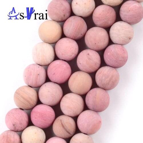 Natural Stone Dull Polish Matte Red Wood Jaspers Beads For Jewelry Making 4mm-12mm Round Spacer Loose Beads Diy Bracelets 15"