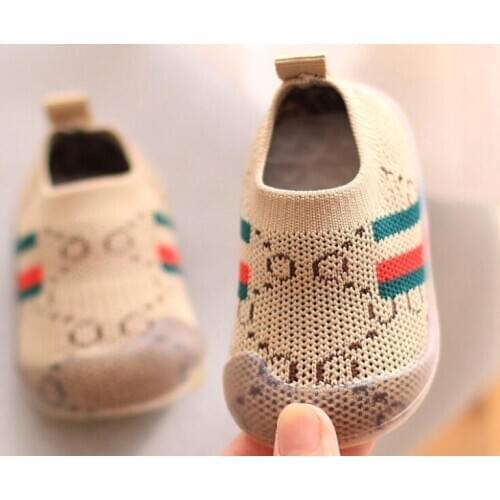 Kid Baby First Walkers Shoes 2021 Spring Infant Toddler Shoes Girls Boy Casual Mesh Shoes Soft Bottom Comfortable Non-slip Shoes