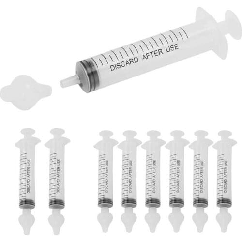 2Pcs/6Pcs High-Quality Nose Cleaner 10ml Professional Soften Nasal Syringe Use For Childrens Nasal Cavity Care Cleaning