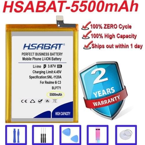 Top Brand 100% New 5500mAh BLP771 Battery for OPPO Realme 6i C3 Narzo 10 in stock