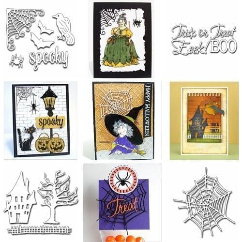 Halloween Trick Metal Cutting Dies Stencil For DIY Scrapbooking Decorative Embossing Handcraft Die Cutting Template 2019 New