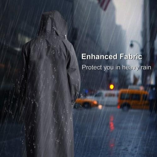 Fashion Waterproof Long Raincoat Women Men Adult Hooded Poncho Rain Coat Jack-et for Outdoor Hiking Travel Fishing Climbing