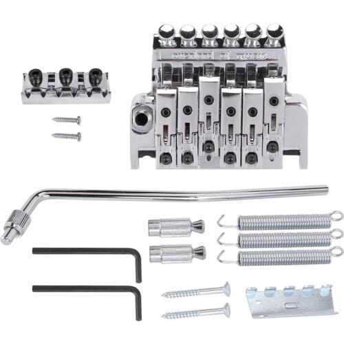 A Set of Tremolo Bridge Double Locking System Pulled Electric Guitar String Bridge Guitar Accessories Bridge Parts