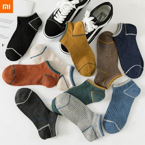 1Pair Xiaomi Youpin Socks 2021 New Cotton Color Novelty Women Man Breathable Comfortable Casual Sock Autumn