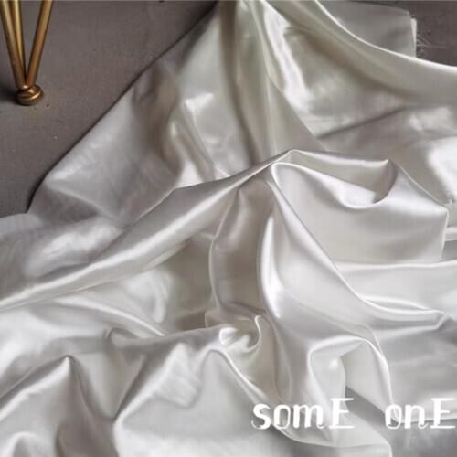 New Chinoiserie Silk Satin Cloth Bright High Draping DIY Hanfu Kungfu Suit Cheongsam Skirt Dress Designer Fabric 50*145cm