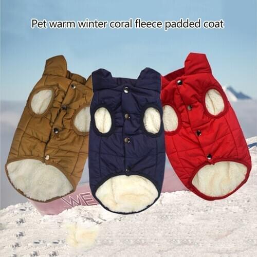 Clothes For Small Dogs Thickened Dog Clothes Puppy Pet Jacket Winter Warm Vest Dog Coat Clothing For French Bulldog Chihuahua
