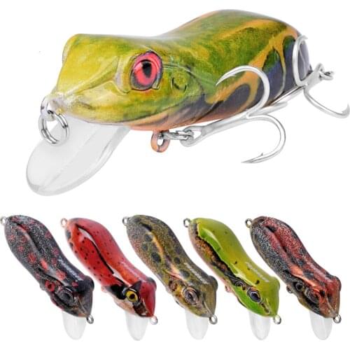 Pencil Lightning Frog Road Lure 5.5cm / 9.5g Fake Bait Plastic Fishing Bait with Hook Bait Fishing Fishing Lures