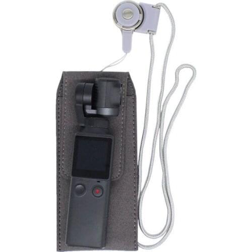 Portable Mini Universal Microfiber Leather Storage Case PTZ Camera Carry Bag for Aleviter FIMI PALM Action Camera Accessories