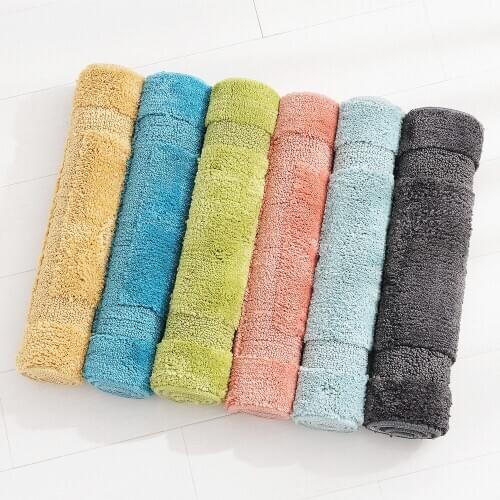 Drop Shipping HOT Bath Rug Pattern Rug Microfiber Bath Mat Flannel Absorbent Non Slip Doormat for Entrance Door 50*80cm