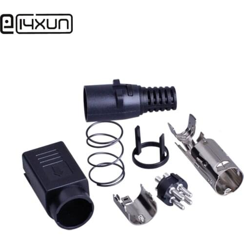 EClyxun 1pcs DIN 4Pin Male DC Power Plug 4P Dual Power Supply S Terminal Connector Adapter for TFT LCD Flatscreen TV