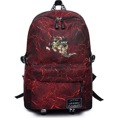 Anime Apex Legends Teenager Backpack Unisex Schoolbag High Quality Fabric Packsack Mochila Student Casual Travel Laptop Bag
