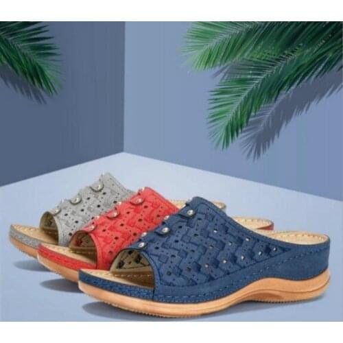 Women PU Leather Shoes Comfy Platform Flat Sole Ladies Casual Soft Big Toe Foot Correction Sandal Orthopedic Bunion Corrector