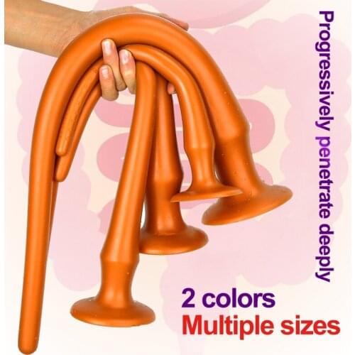 Silicone Long Anal Plug Giant Dildo Vagina Butt Plug Prostate Massage Masturbate Expander Stimulator Butt Plug Sex Toy For Woman