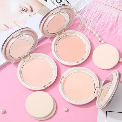 Lasting Face Makeup Foundation Translucent Pressed Powder with Puff Smooth Waterproof Loose Powder Skin Finish Setting Powder