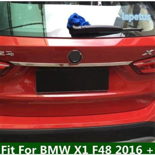 Lapetus Trunk Tailgate Door Upper Strip Streamer Decoration Frame Cover Trim Fit For BMW X1 F48 2016 2017 2018 2019