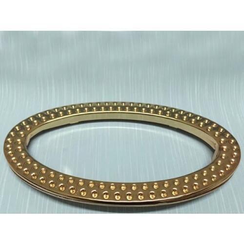 11.50 cm Gold purse handles with decoration