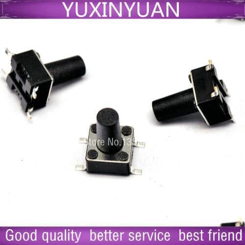 6 * * 10 mm light touch switch patch 4 feet switch/button switch 10pcs/lot
