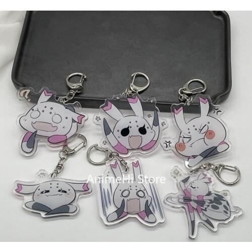 Anime So I'm a Spider So What Keychain Figure Kumo Desu Ga Nani Ka Araneid Acrylic Keyring Bag Pendant for Gift