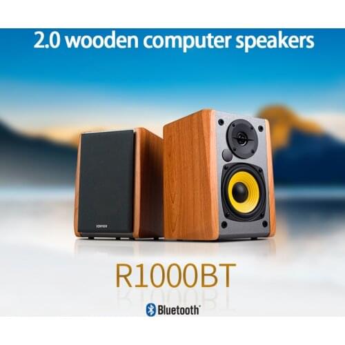 Wireless Bluetooth 2.0 Channel Active Speaker Wooden Computer Speaker with Subwoofer