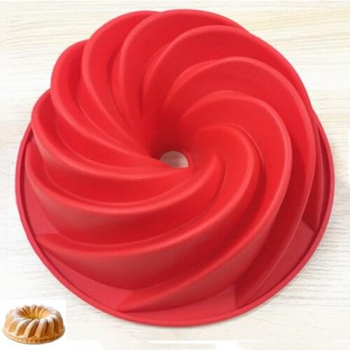 Large 9 Inch Chiffon Cake Mold Gear Plate Silicone Cake Mold Birthday Cake Celebration Party Baking Tool Cake Decorating Tools