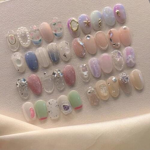 40CM Korean Nail Art Steel Ball Chain Decoration Chain Jewelry Rhinestone Chain Women Girls