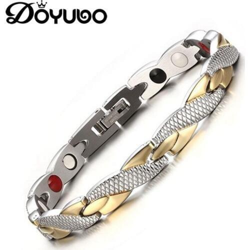 DOYUBO Mens Domineering Titanium Steel Bangles Male Trendy Stainless Steel Bracelets For Party Fashion Punk Accessories DD082