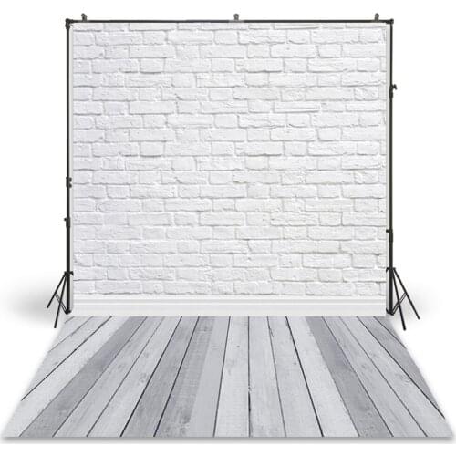 HUAYI Photography Backdrop Newborns Baby Child Photo Booth Background Vintage White Brick Wall Customize Photocall Drops D-9713
