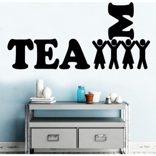 Hot Team Work For Office Home Decorations Pvc Decal For Baby Kids Rooms Decor Adesivo De Parede