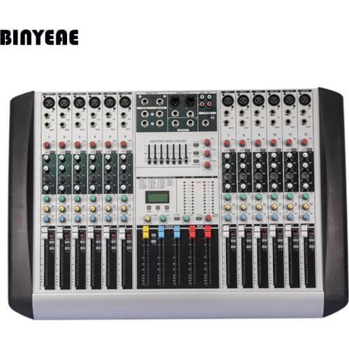 HX1202 New Professional Audio DJ Mixer 12 Channels Mixing Console Mezcladora De DJ