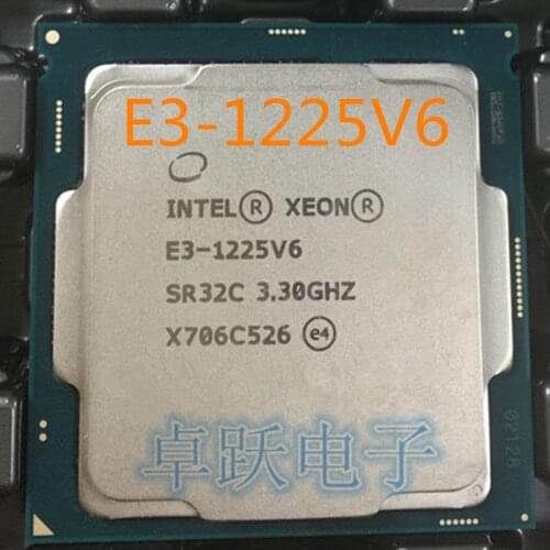 Intle E3-1225V6 3.3GHz Quad Core processors Computer CPU E3-1225 V6 free shipping